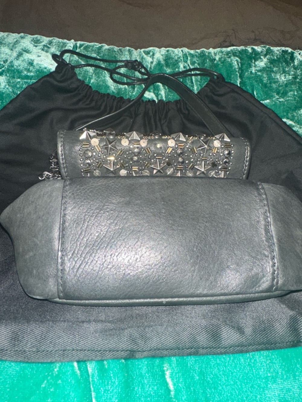 ASH STUDDED LEATHER CROSSBODY BAG - Picture 8 of 16